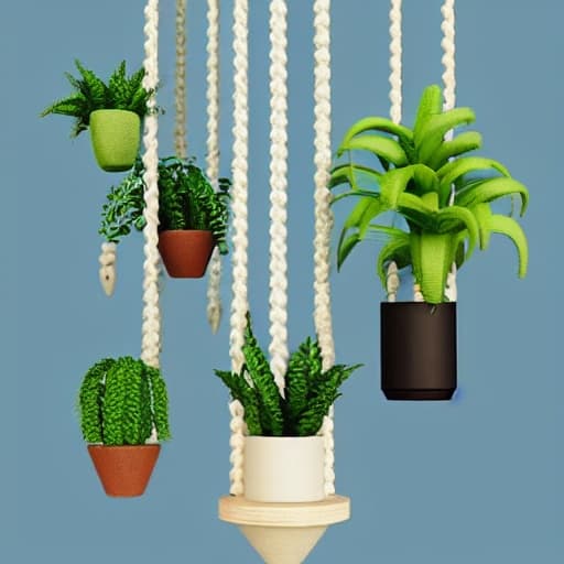 Image of Hanging Macramé Planter